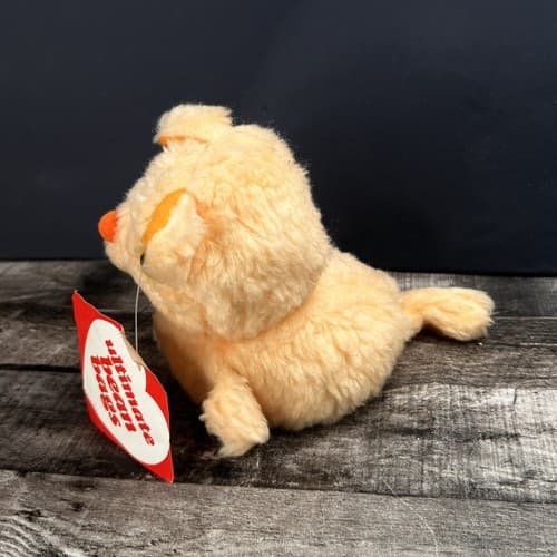 Vintage 1979 Anva Ultimate Bean Bag 6" Orange Cat Plush with Tags - Thumbnail 6