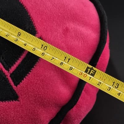 Vintage 2003 Playboy Bunny 12" Round Bright Pink Pillow Black Rabbit Head - Thumbnail 6