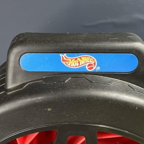 1998 Mattel Hot Wheels 16 Car Portable Carrying Tire Wheel Black And Red Case - Thumbnail 2