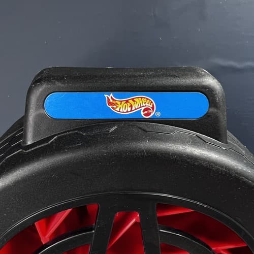 1998 Mattel Hot Wheels 16 Car Portable Carrying Tire Wheel Black And Red Case - Thumbnail 2