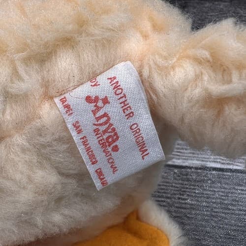 Vintage 1979 Anva Ultimate Bean Bag 6" Orange Cat Plush with Tags - Thumbnail 9