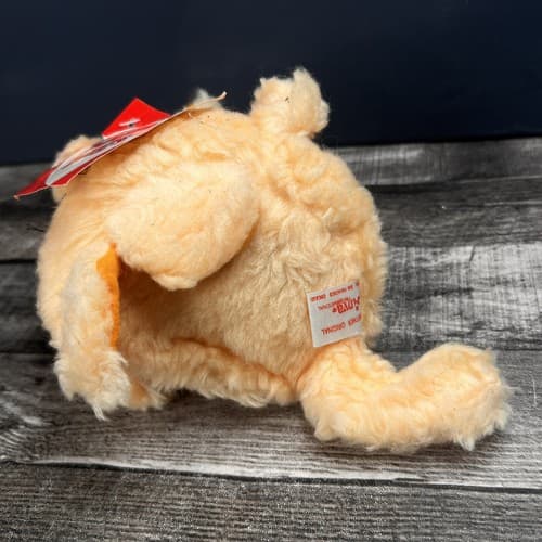 Vintage 1979 Anva Ultimate Bean Bag 6" Orange Cat Plush with Tags - Thumbnail 7