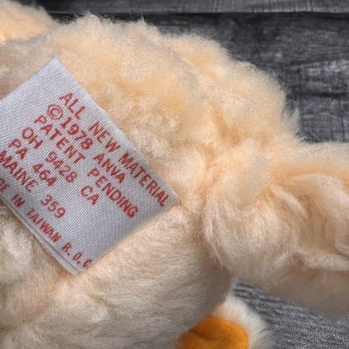 Vintage 1979 Anva Ultimate Bean Bag 6" Orange Cat Plush with Tags - Thumbnail 10