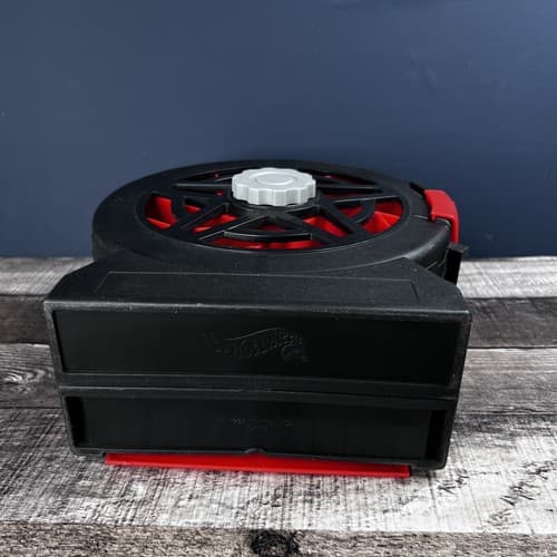 1998 Mattel Hot Wheels 16 Car Portable Carrying Tire Wheel Black And Red Case - Thumbnail 6