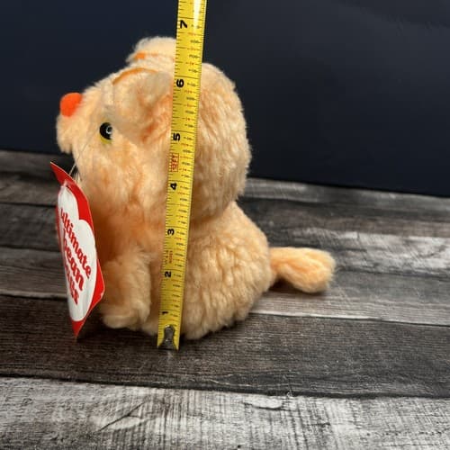 Vintage 1979 Anva Ultimate Bean Bag 6" Orange Cat Plush with Tags - Thumbnail 8