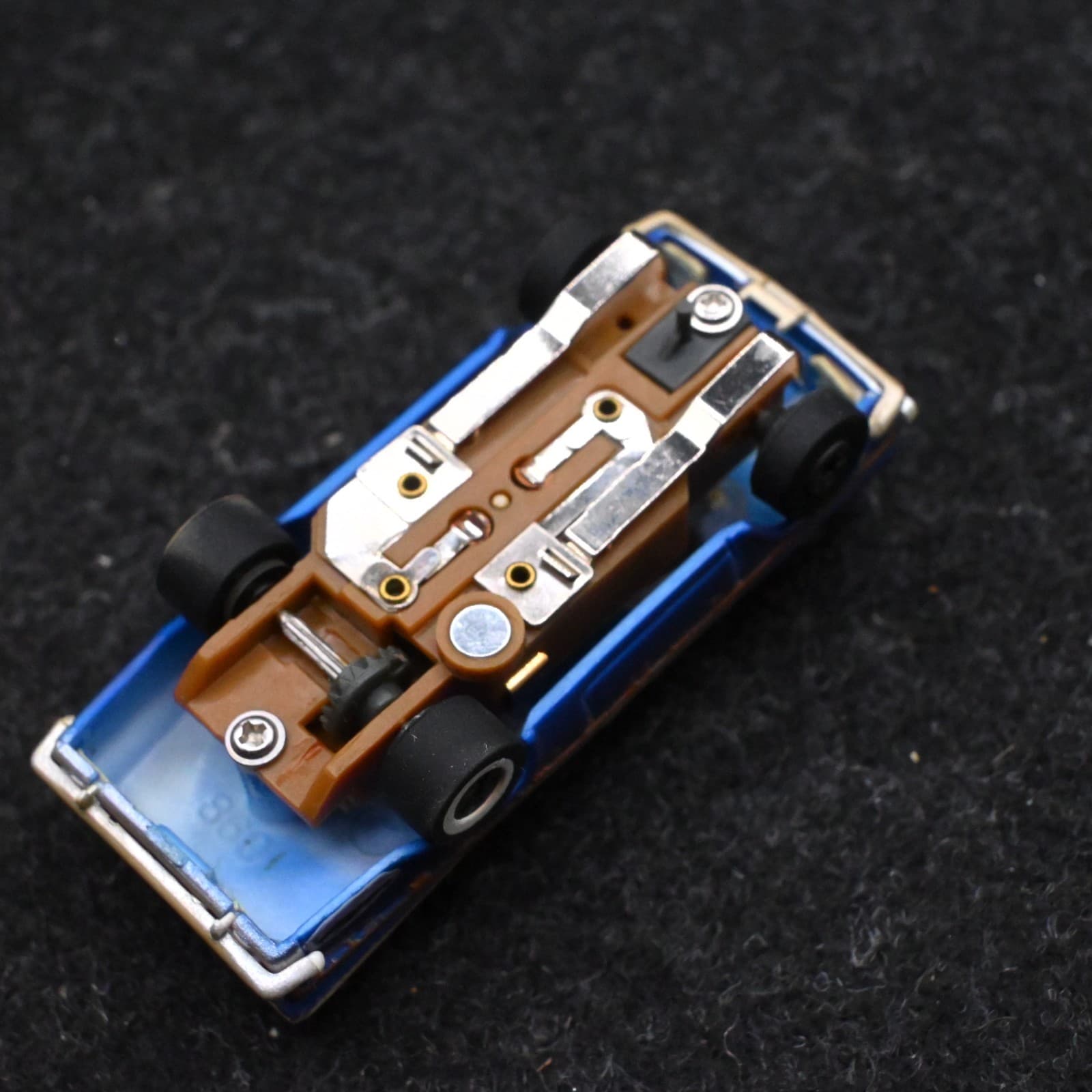 Vintage 59 Chevy Impala Thunderjet Ultra-G Blue Slot Car - Thumbnail 7