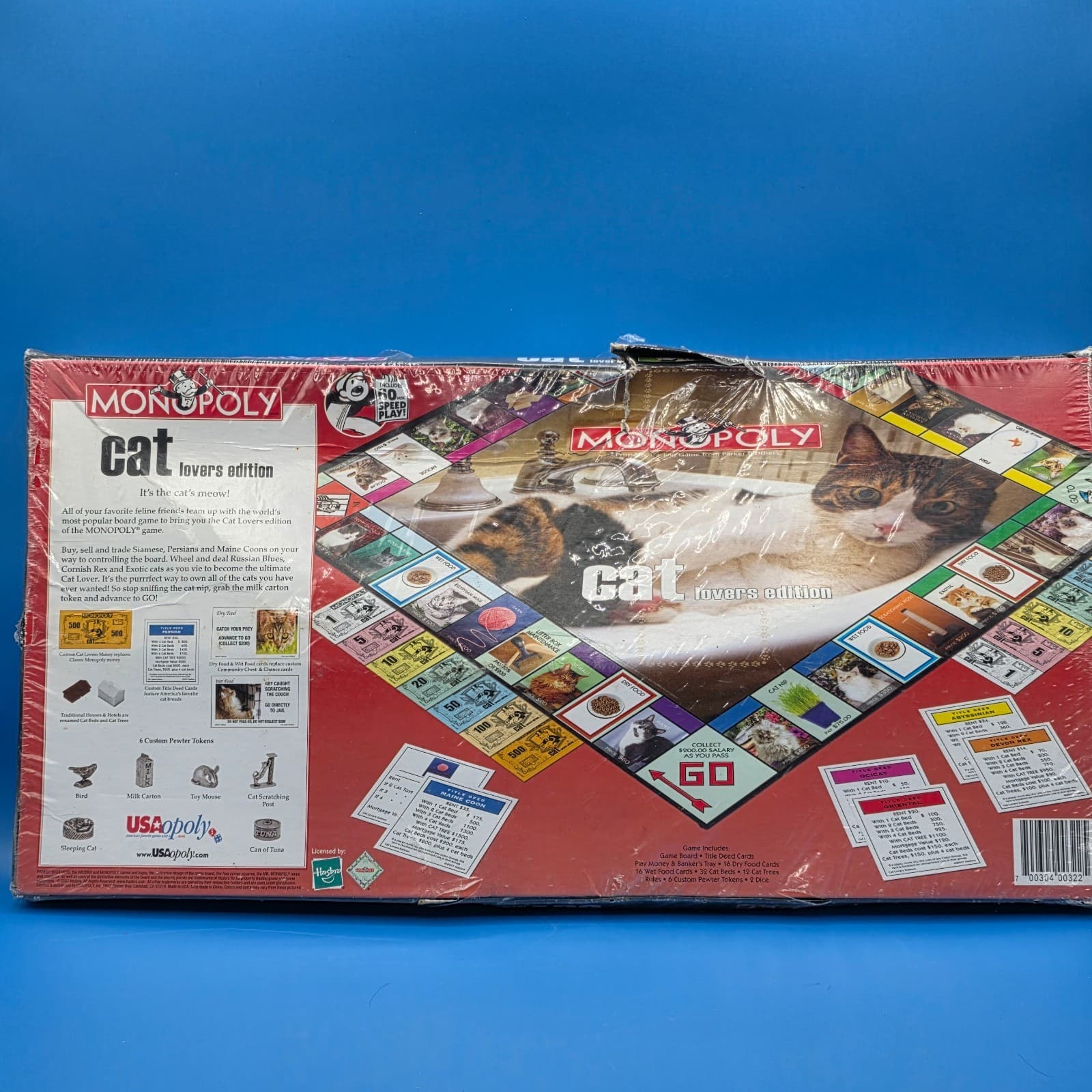Monopoly Cat Lovers Edition Board Game RARE Custom Pewter 2007 Hasbro NEW SEALED - Thumbnail 5