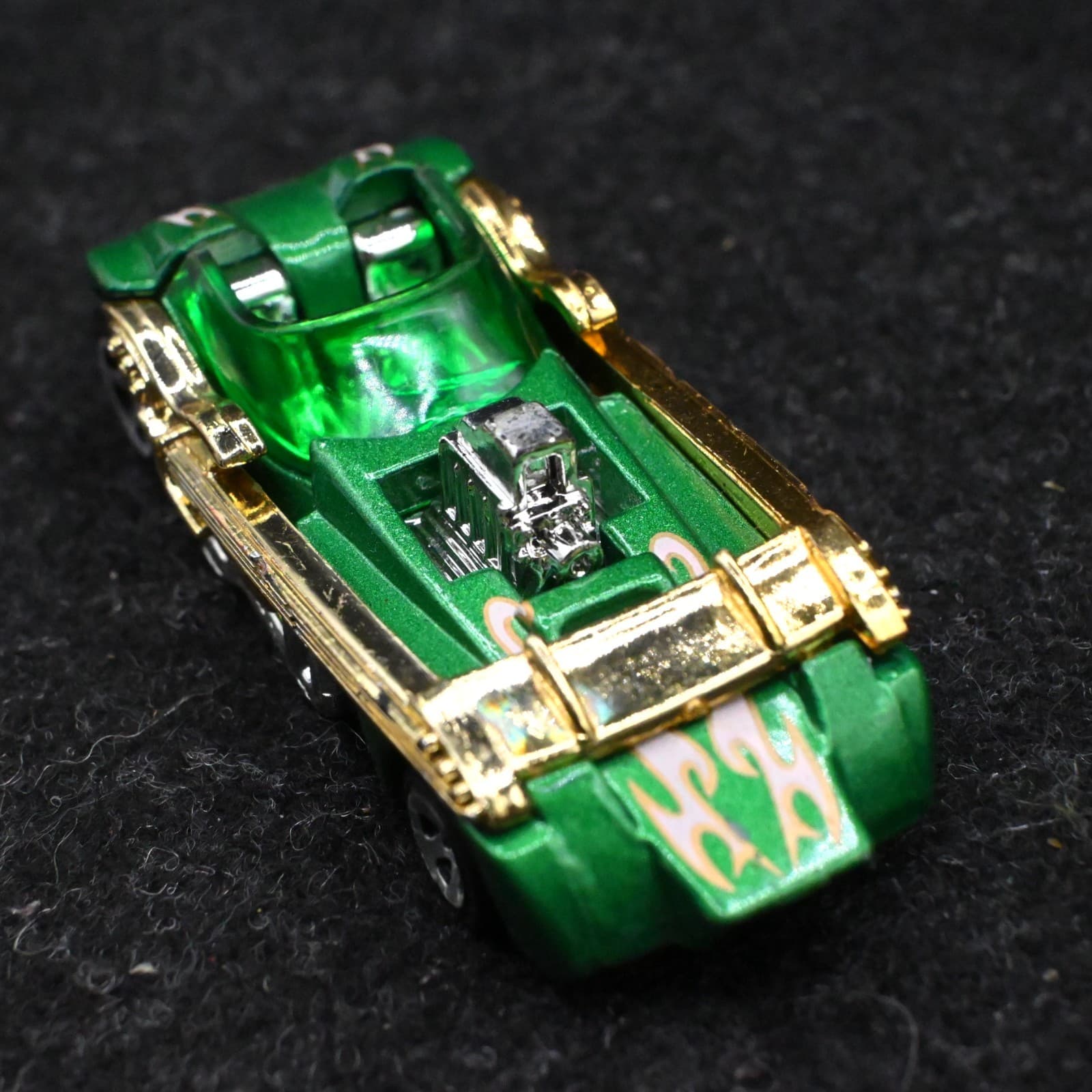 Vintage 1996 HOT WHEELS TWANG THANG Guitar Green - Thumbnail 6