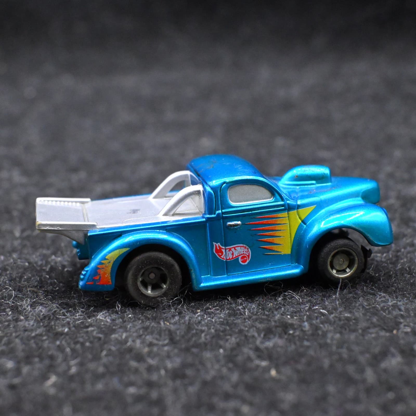 Tyco 440-X2 1940s Hot Wheels Willys Drag Pickup HO Slot Car - Thumbnail 4