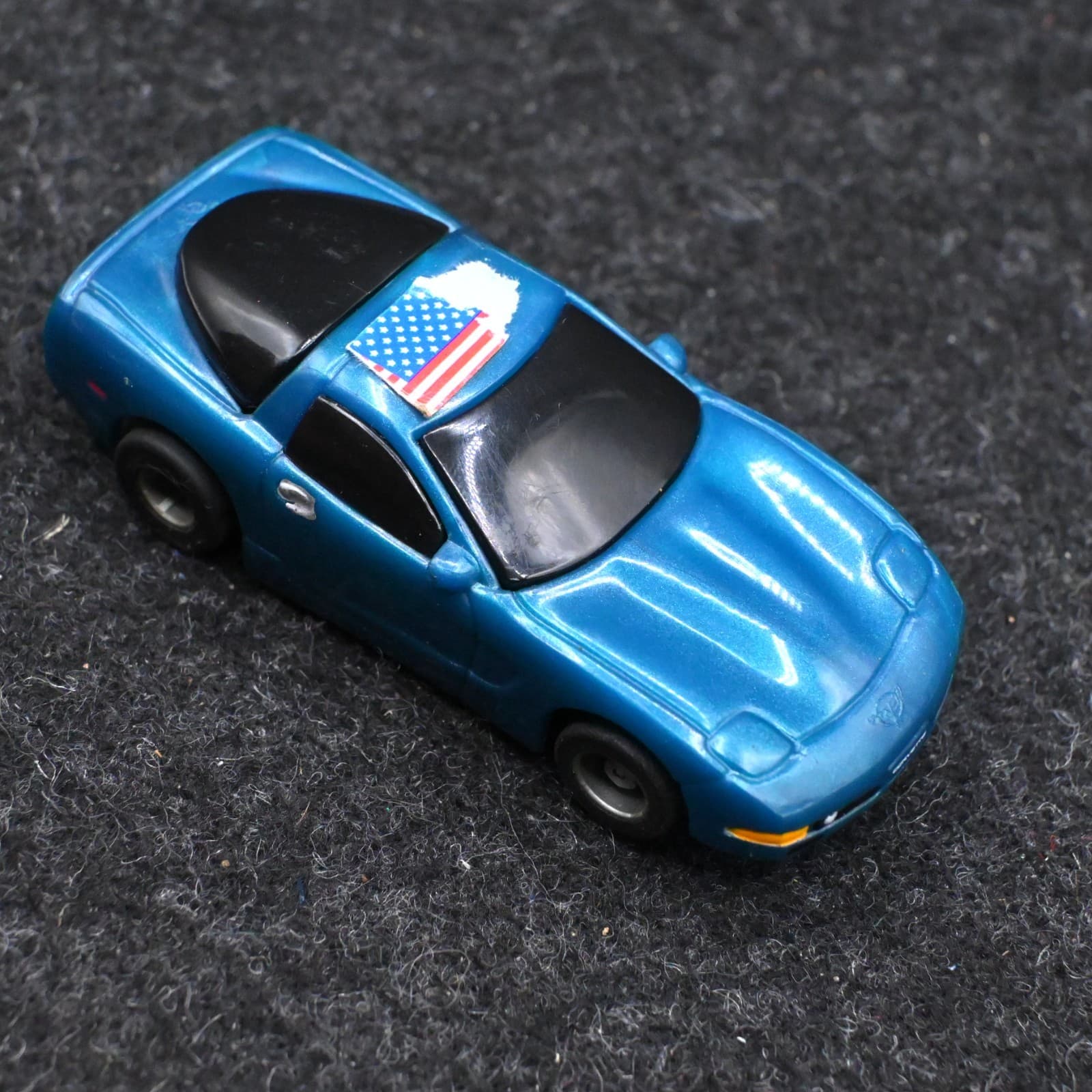 Vintage 83' CHEVY CORVETTE BLUE Slot Car - Thumbnail 5