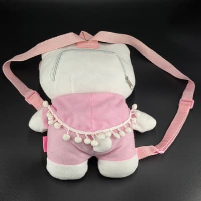 2008 Sanrio Hello Kitty 13" Plush Pom Pom Backpack Bag - Thumbnail 6
