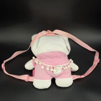 2008 Sanrio Hello Kitty 13" Plush Pom Pom Backpack Bag - Thumbnail 5