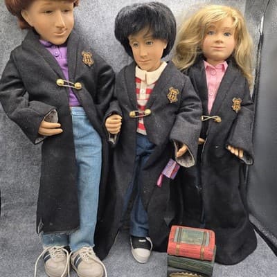 VTG Gotz Ron Harry & Hermione Doll Limited Edition Harry Potter 19” Handcrafted - Thumbnail 3