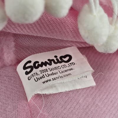 2008 Sanrio Hello Kitty 13" Plush Pom Pom Backpack Bag - Thumbnail 8