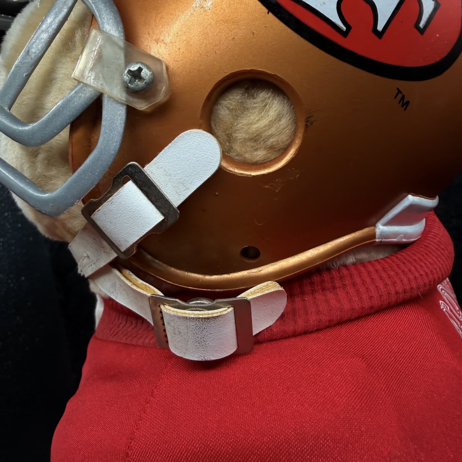 Vintage San Francisco 49ers Pro Bear Fully Suited with Shoulder Pads 17" - Thumbnail 9