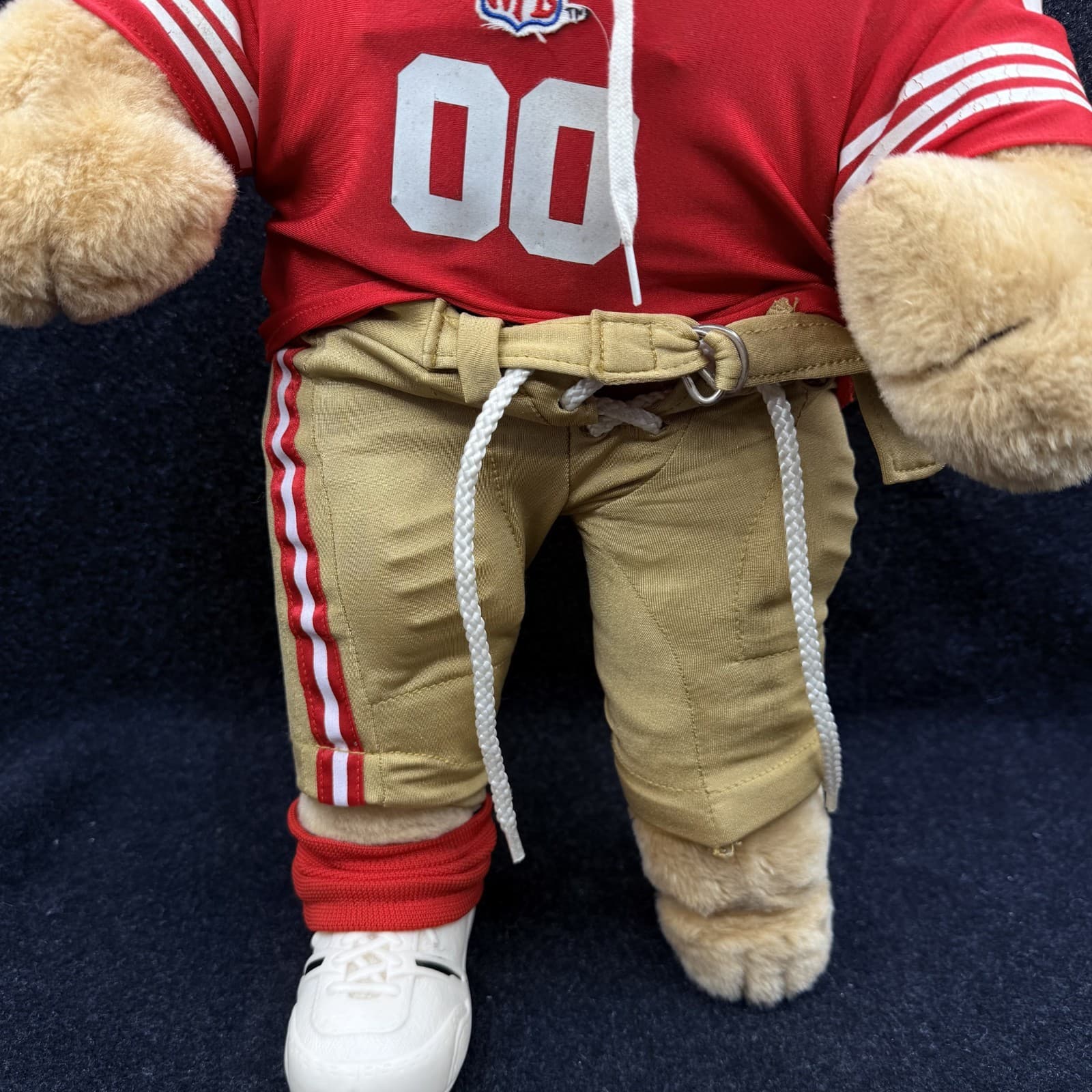 Vintage San Francisco 49ers Pro Bear Fully Suited with Shoulder Pads 17" - Thumbnail 2
