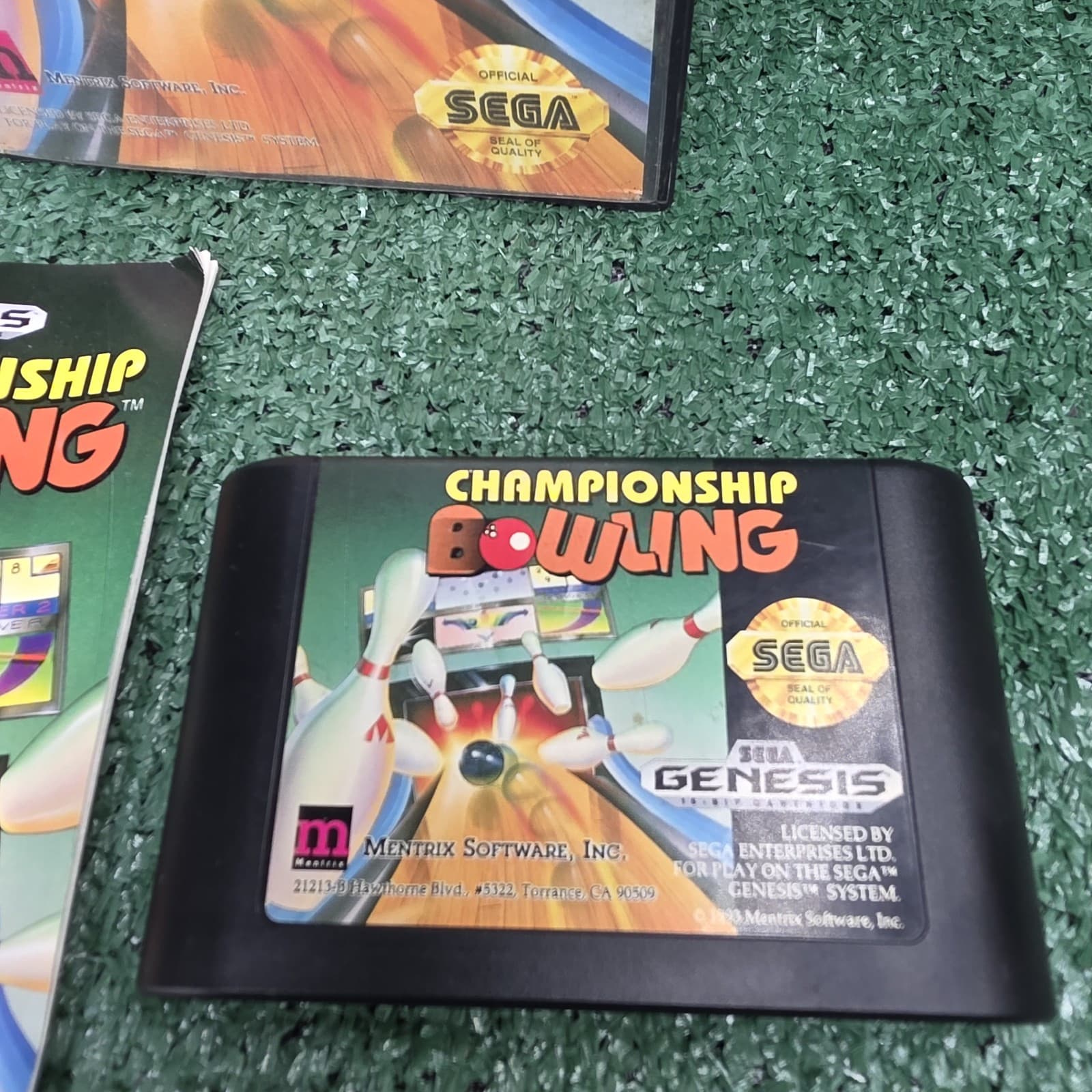 Championship Bowling- Sega Genesis Complete TESTED CIB - Thumbnail 2