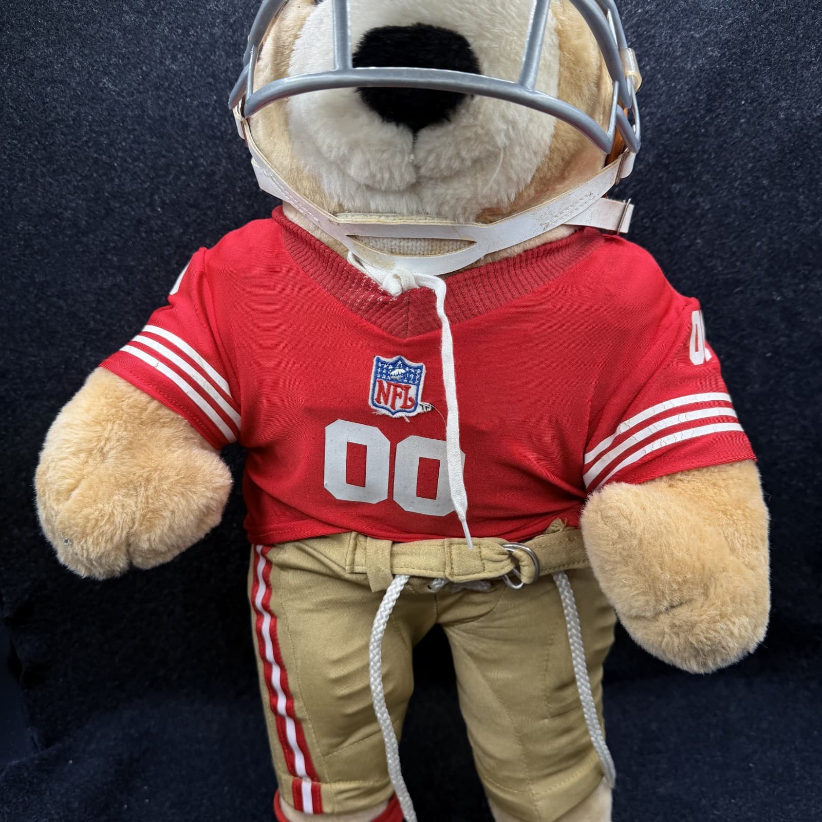 Vintage San Francisco 49ers Pro Bear Fully Suited with Shoulder Pads 17" - Thumbnail 11