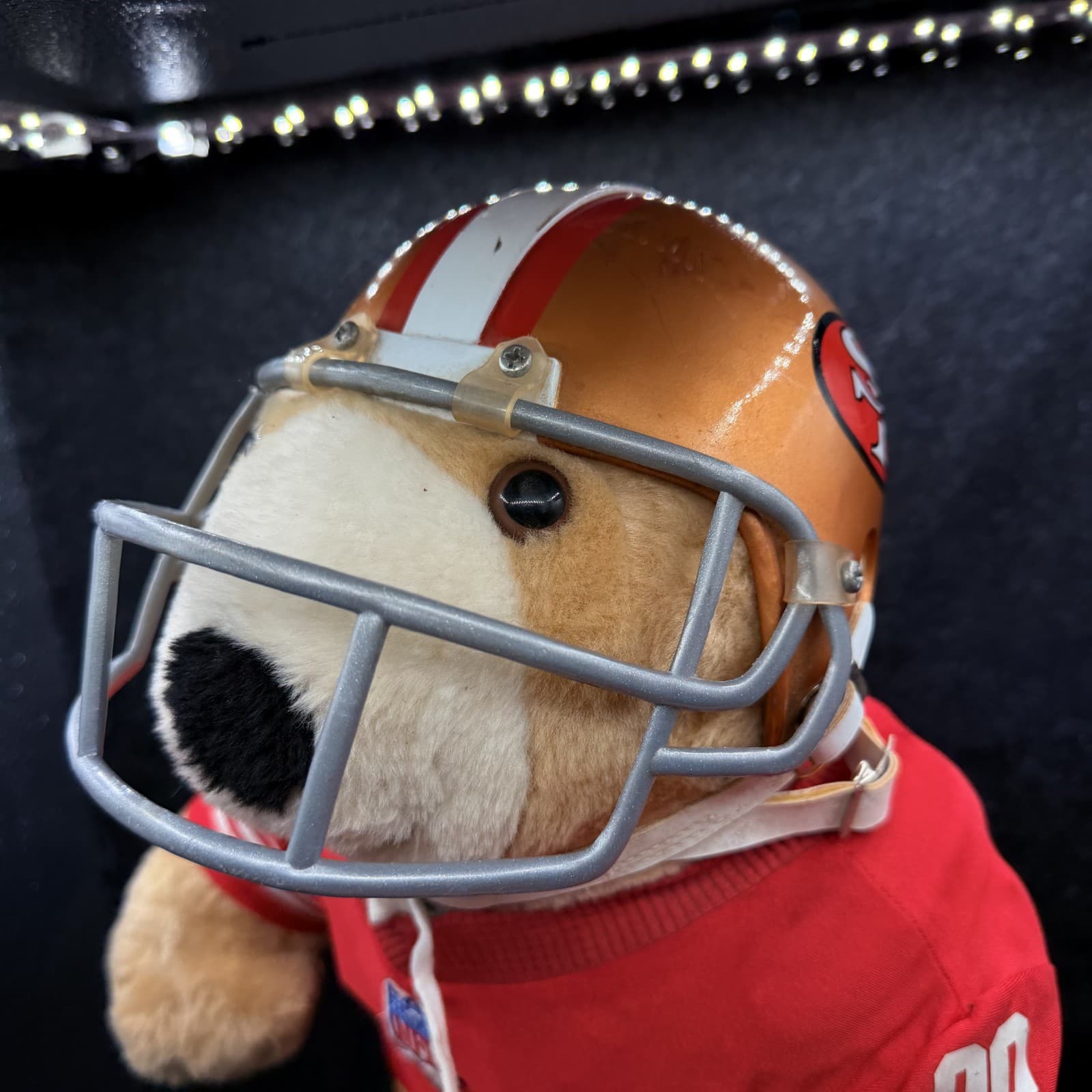 Vintage San Francisco 49ers Pro Bear Fully Suited with Shoulder Pads 17" - Thumbnail 10