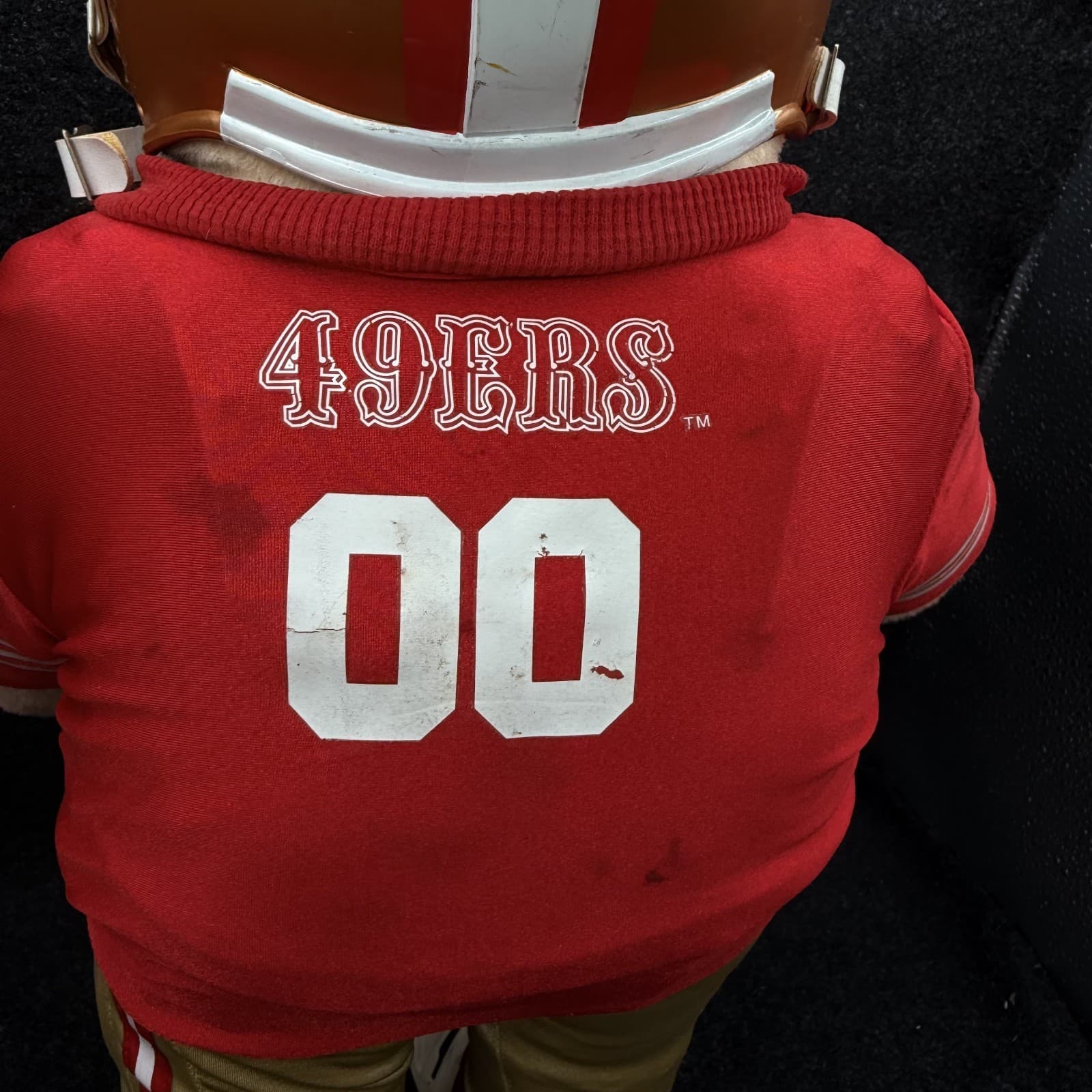 Vintage San Francisco 49ers Pro Bear Fully Suited with Shoulder Pads 17" - Thumbnail 7