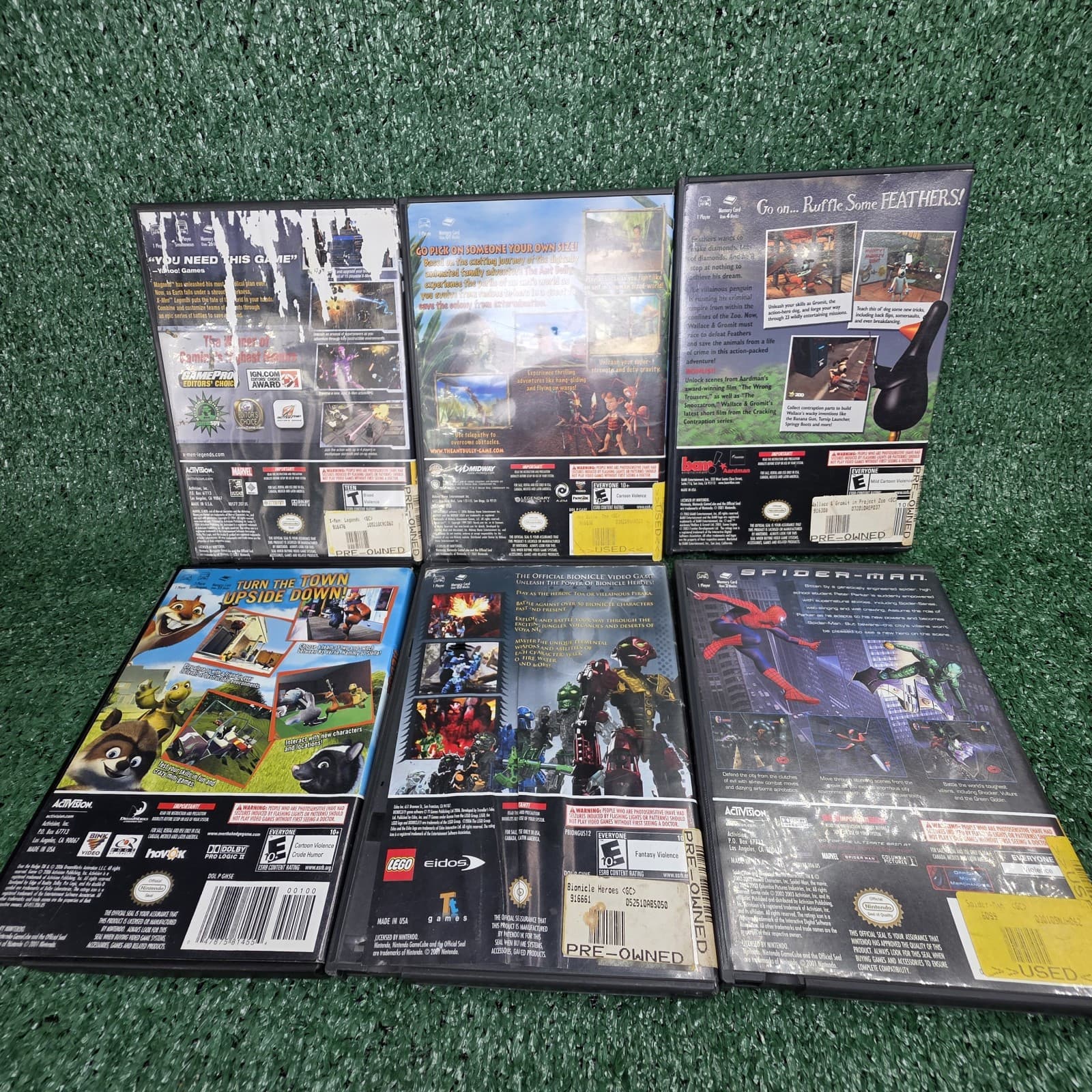 Lot of 6 Gamecube Games Empty Case Only Spiderman Xmen Bionicle Ant Bully - Thumbnail 2