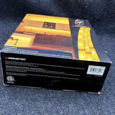 Monster Illuminessence 3 Led Strip Mood Light Kit With Remote NEW OPEN BOX - Thumbnail 11