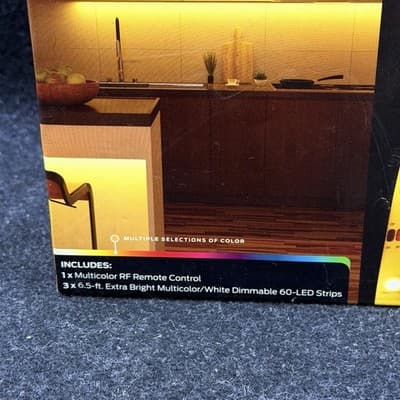 Monster Illuminessence 3 Led Strip Mood Light Kit With Remote NEW OPEN BOX - Thumbnail 5