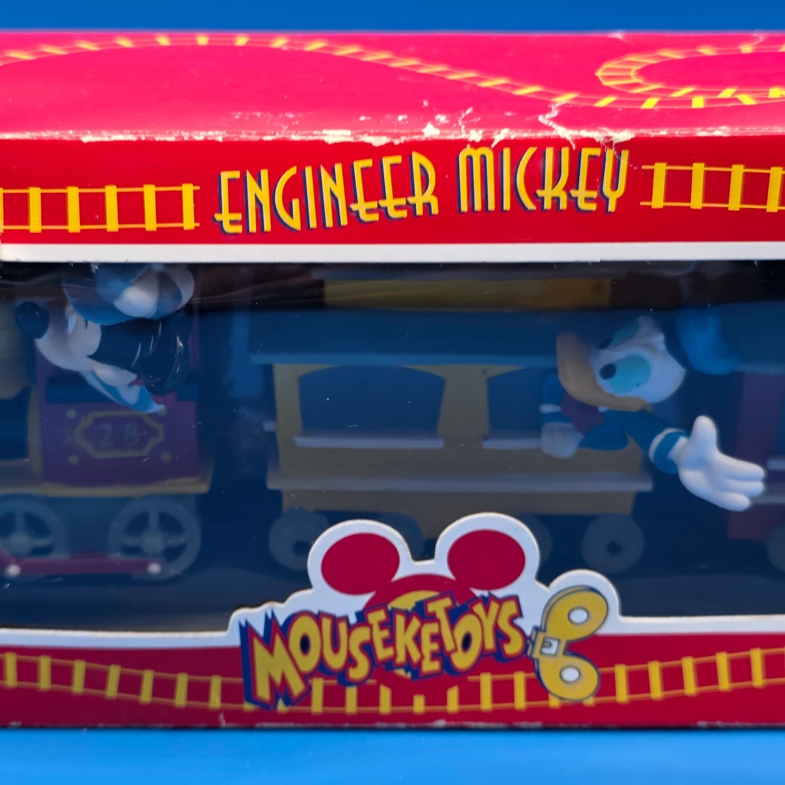 Vintage Disney Mouseketoys Engineer Mickey 9" Train Decor Figurine Statue - Thumbnail 2