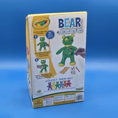Crayola Doodle Scribble Bear Plush Stuffed Animal Keychain Clip 2006 New - Thumbnail 5