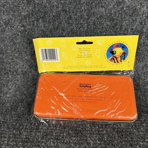 Vintage 1998 MISS SPIDER Metal Pencil Case W/ Removable Tray Schylling - Thumbnail 3