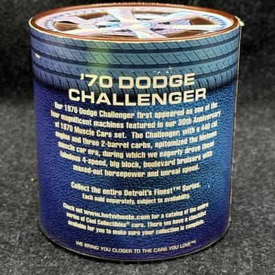 Hot Wheels ‘70 Dodge Challenger Detroit’s Finest Limited Oil Can 1/15,000 - Thumbnail 6
