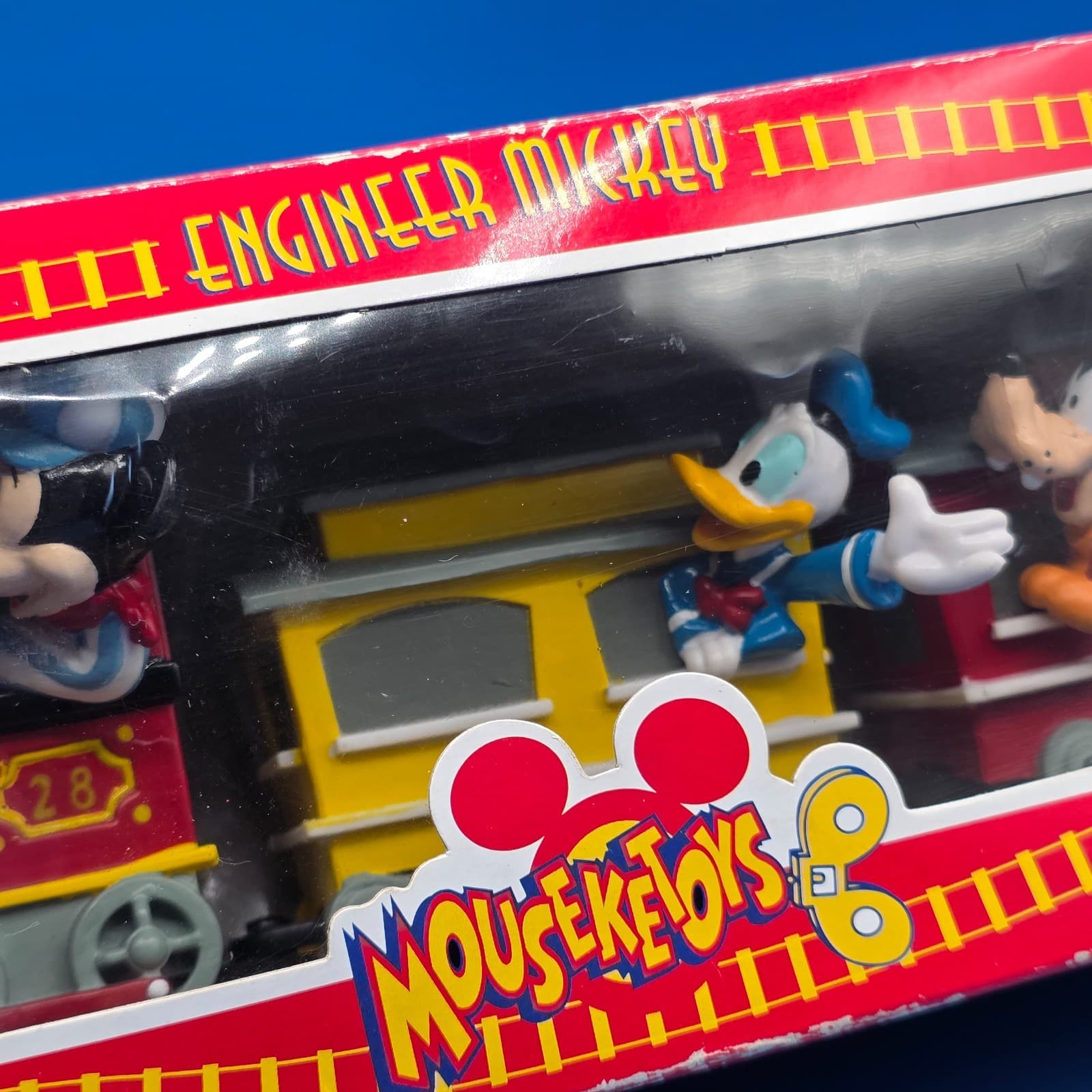 Vintage Disney Mouseketoys Engineer Mickey 9" Train Decor Figurine Statue - Thumbnail 3