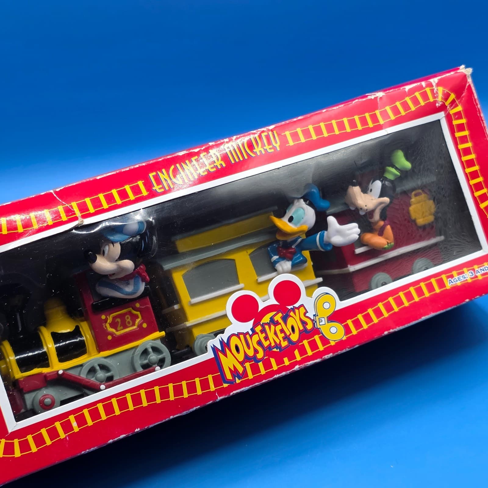 Vintage Disney Mouseketoys Engineer Mickey 9" Train Decor Figurine Statue - Thumbnail 9