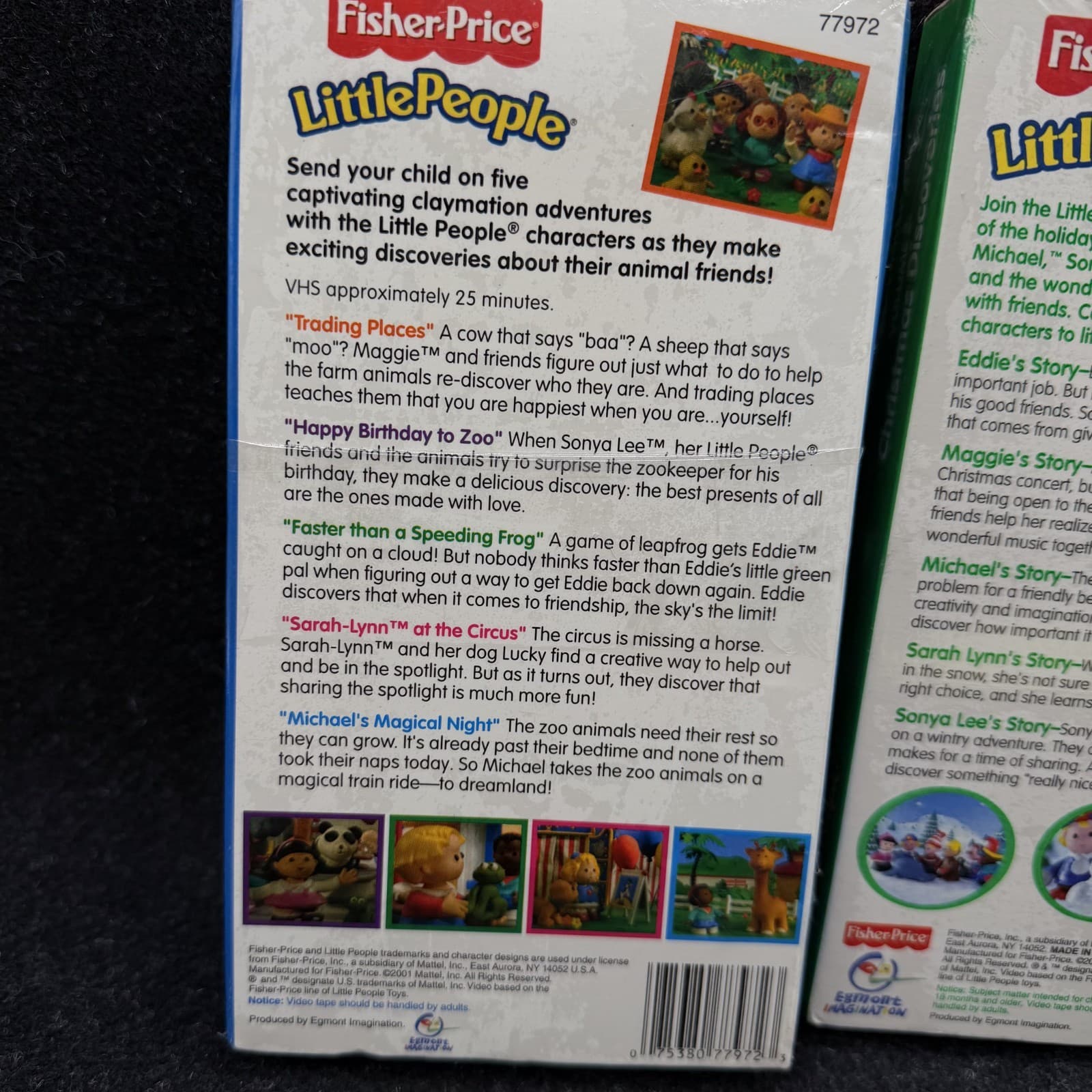 Fisher Price Little People VHS [Lot of 2] Egmont Imagination - Brand New/Sealed - Thumbnail 2