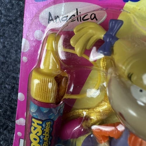 VTG 1999 Rugrats Angelica Bubbles Figure & Micro Bubbles Koosh Bubbles Necklace - Thumbnail 3