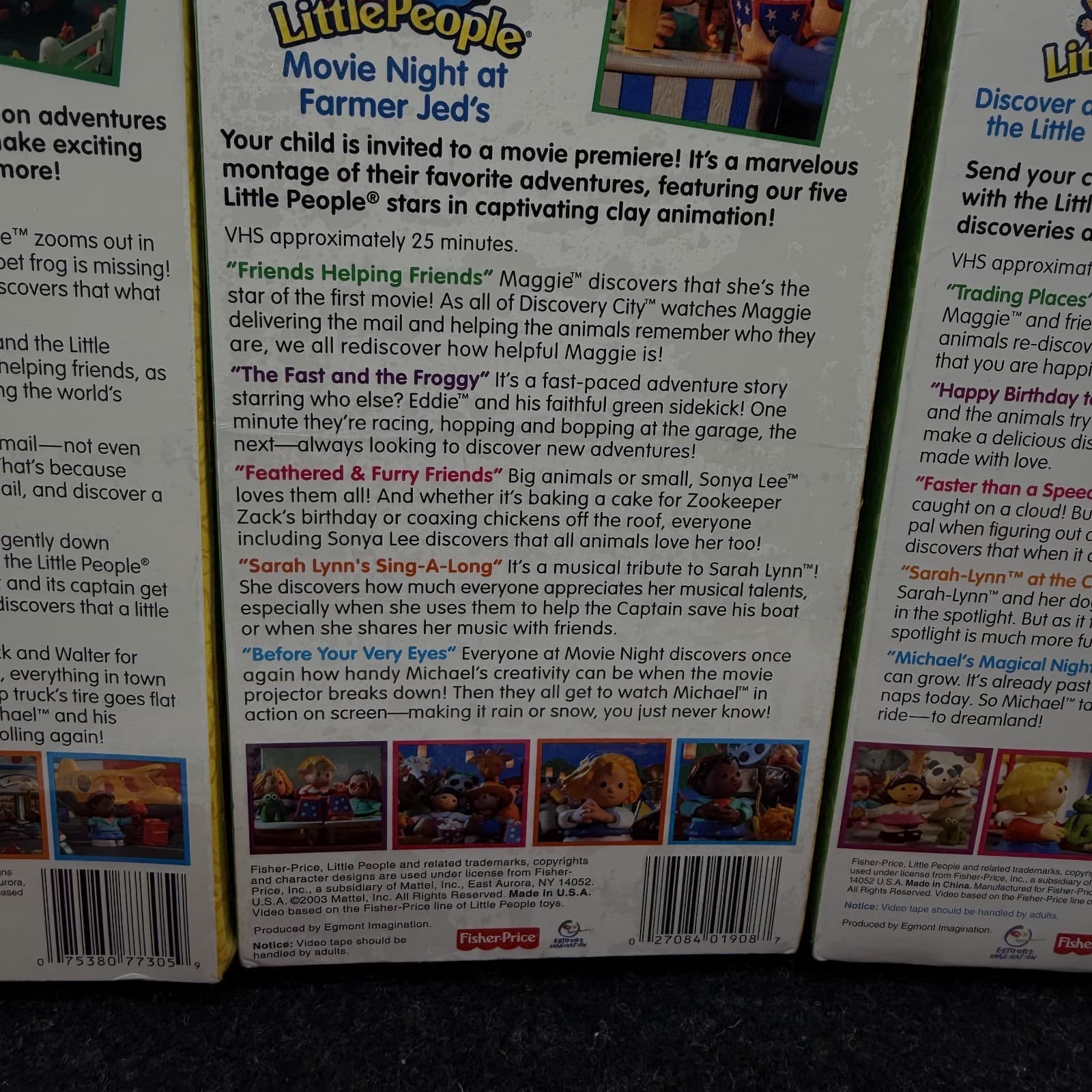 NEW Fisher Price Little People VHS Video Tape Lot Of 5 - Thumbnail 6