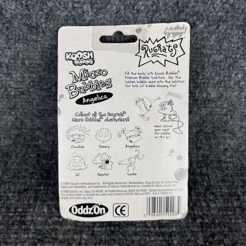 VTG 1999 Rugrats Angelica Bubbles Figure & Micro Bubbles Koosh Bubbles Necklace - Thumbnail 4