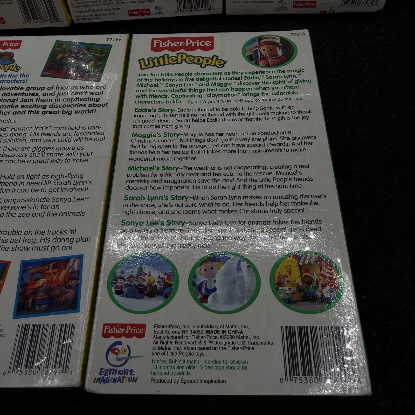 NEW Fisher Price Little People VHS Video Tape Lot Of 5 - Thumbnail 9
