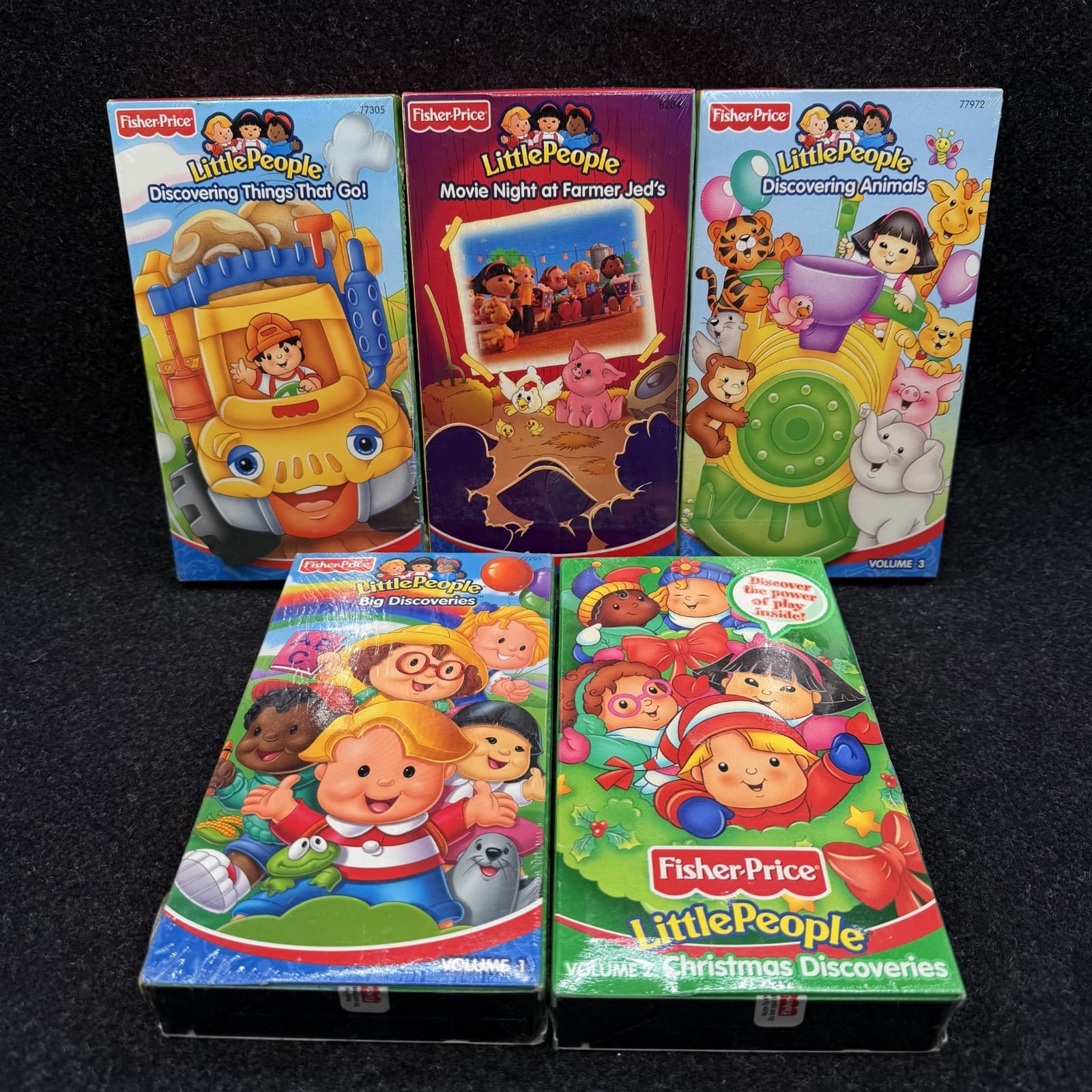 NEW Fisher Price Little People VHS Video Tape Lot Of 5