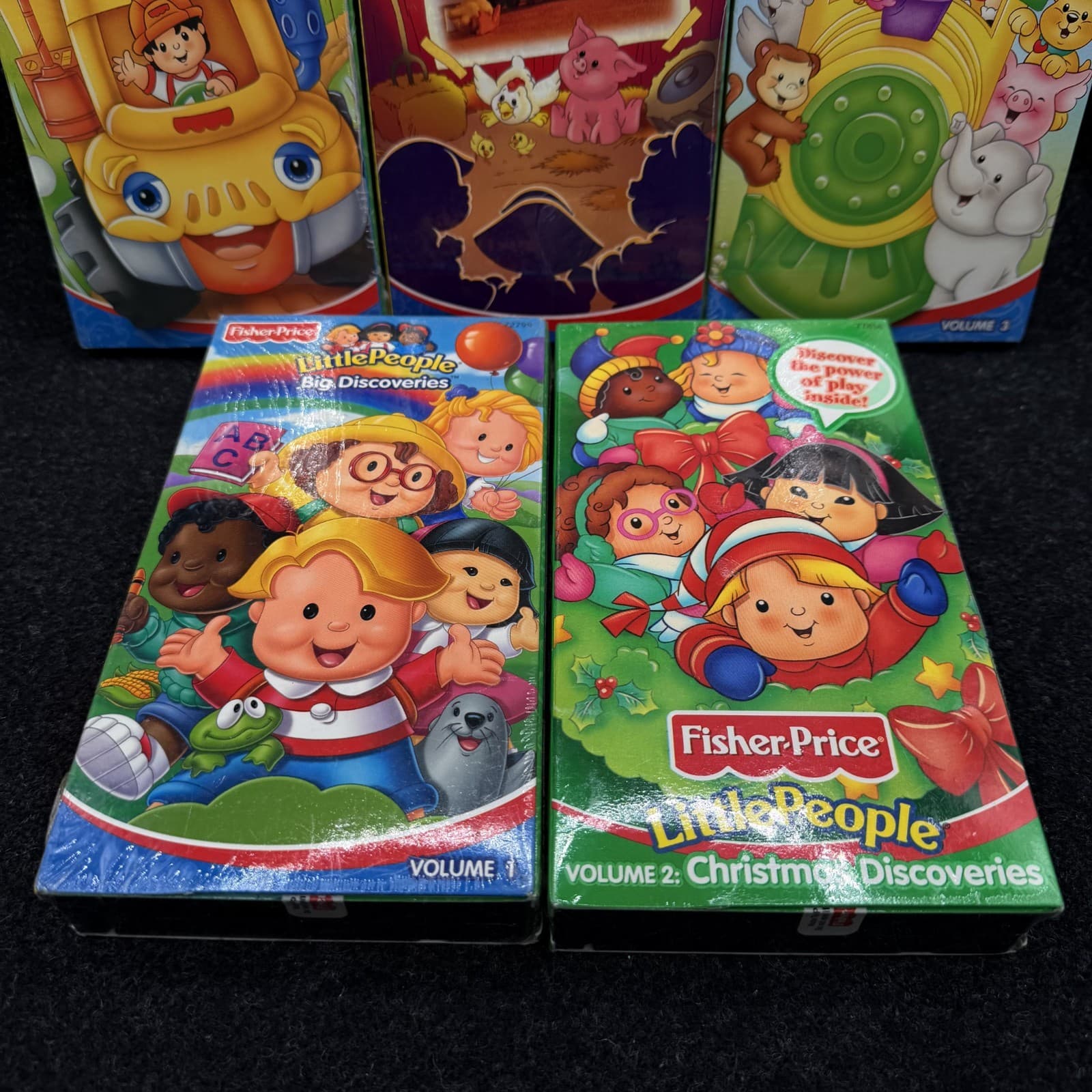 NEW Fisher Price Little People VHS Video Tape Lot Of 5 - Thumbnail 3