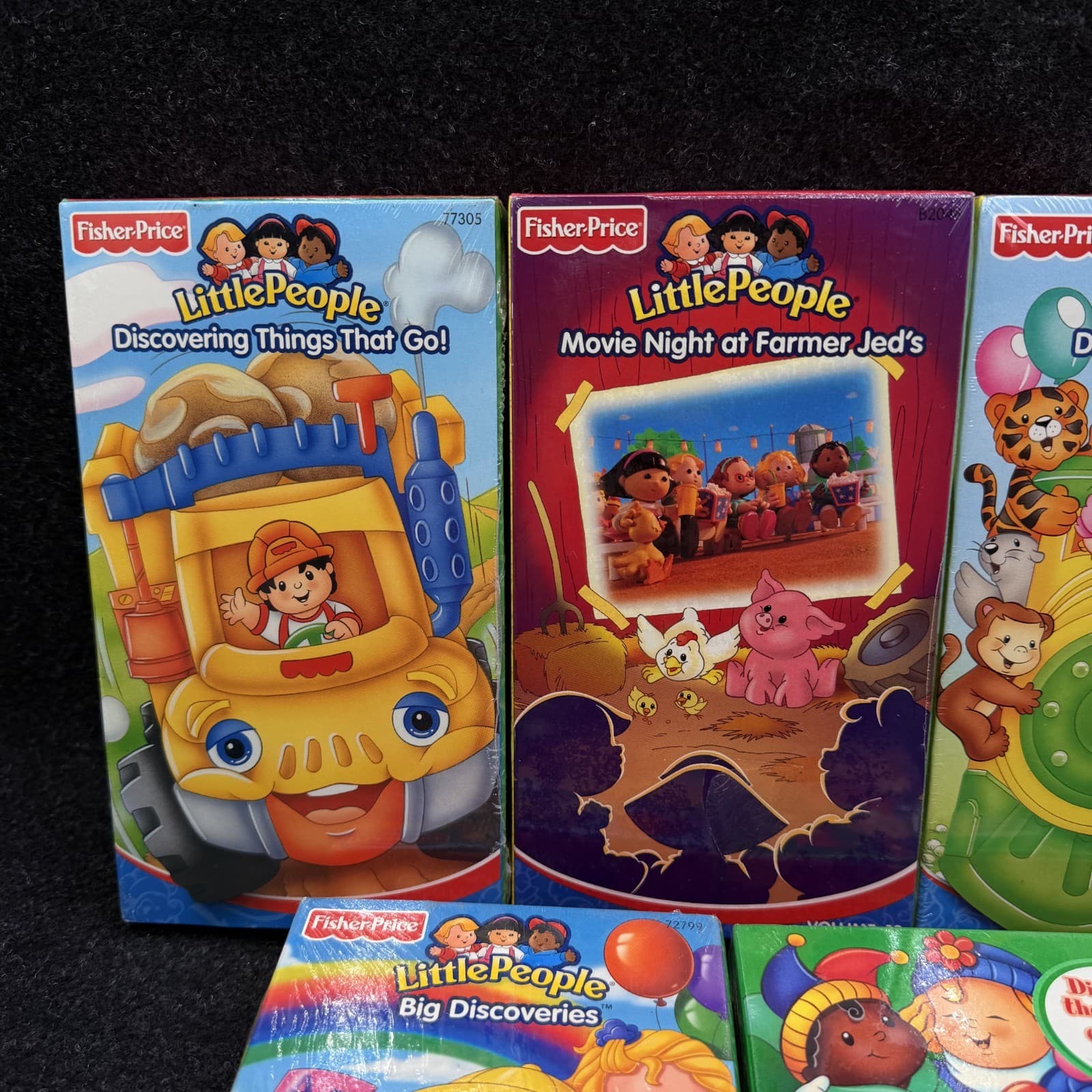 NEW Fisher Price Little People VHS Video Tape Lot Of 5 - Thumbnail 2