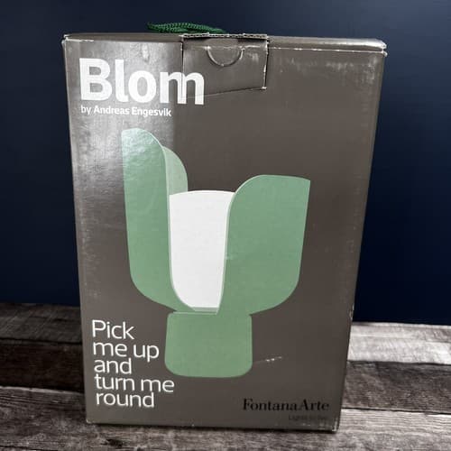 Green Table Lamp BLOM by Andreas Engesvik for FontanaArte - Thumbnail 2