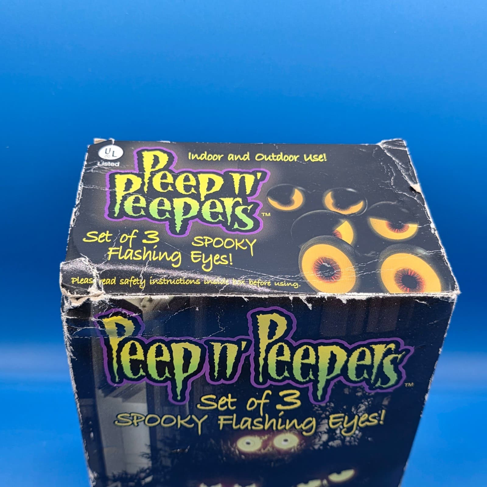Peep N Peepers 3 PAIR of Spooky Flashing Eyes 2000 Mystic Industries Halloween - Thumbnail 5