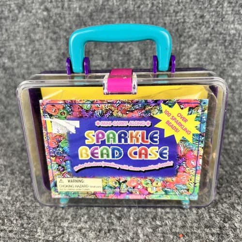 Vintage 1998 Silvercorn Sparkle Bead Case Jewelry #2439 New In The Case - Thumbnail 2