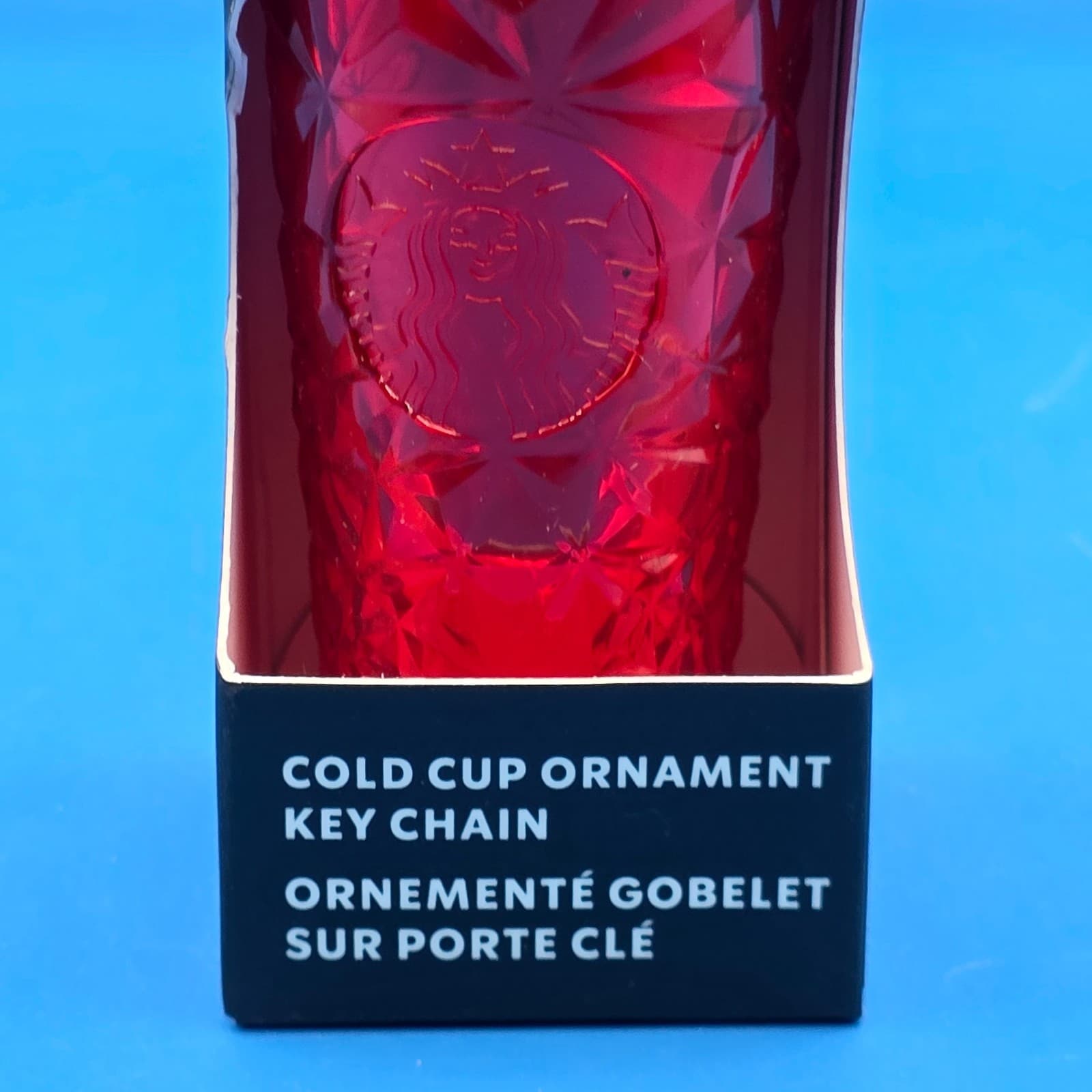 Starbucks Red Jewled Cold Cup Ornament Keychain Holiday Edition - Thumbnail 7