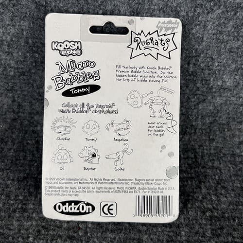 Tommy Rugrats Bubbles Figure and Micro Bubbles 1999 Koosh Bubbles Necklace - Thumbnail 4