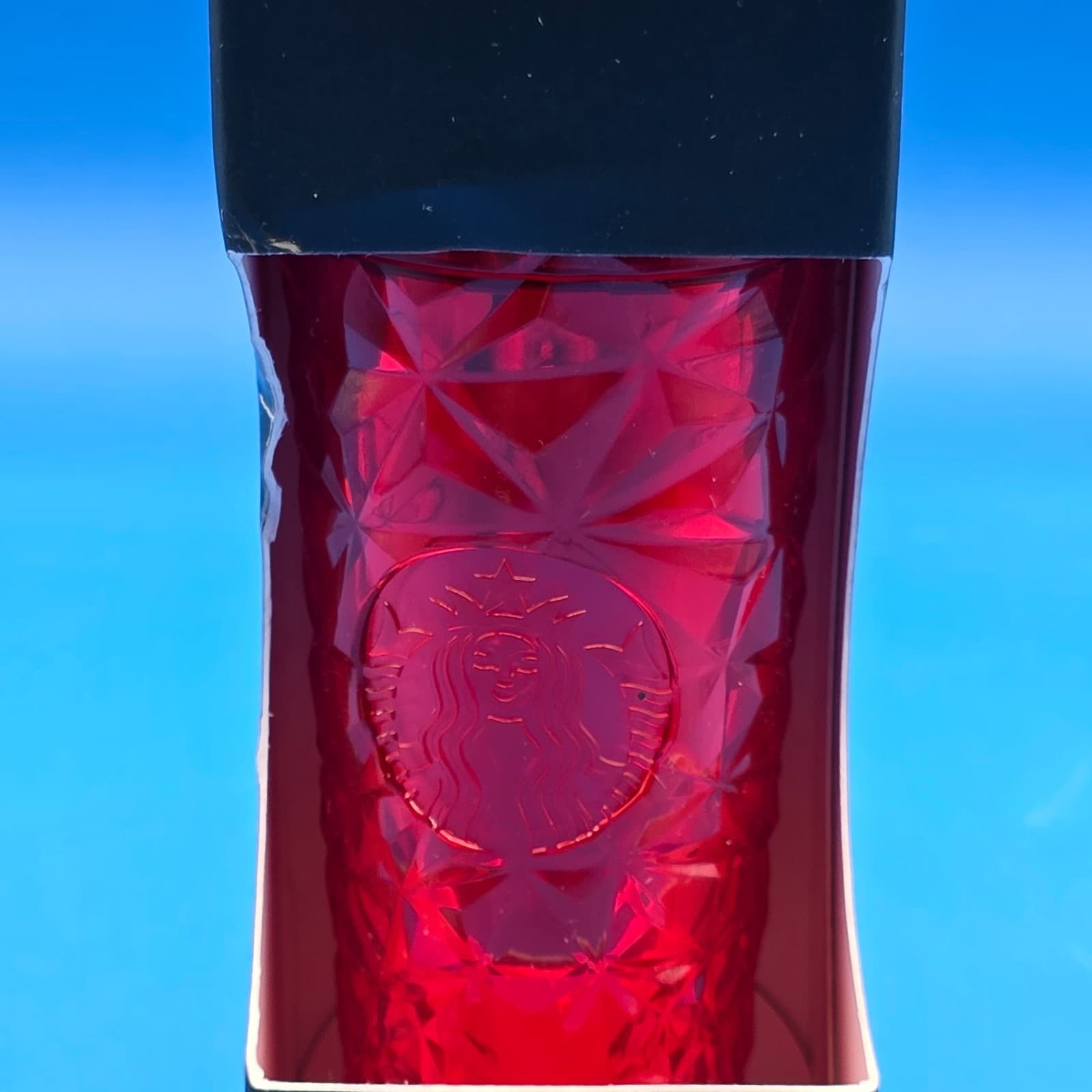 Starbucks Red Jewled Cold Cup Ornament Keychain Holiday Edition - Thumbnail 2