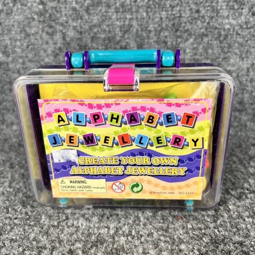 Vintage 1998 Silvercorn Create Your Own Alphabet Jewelry #2448 New In The Case - Thumbnail 2