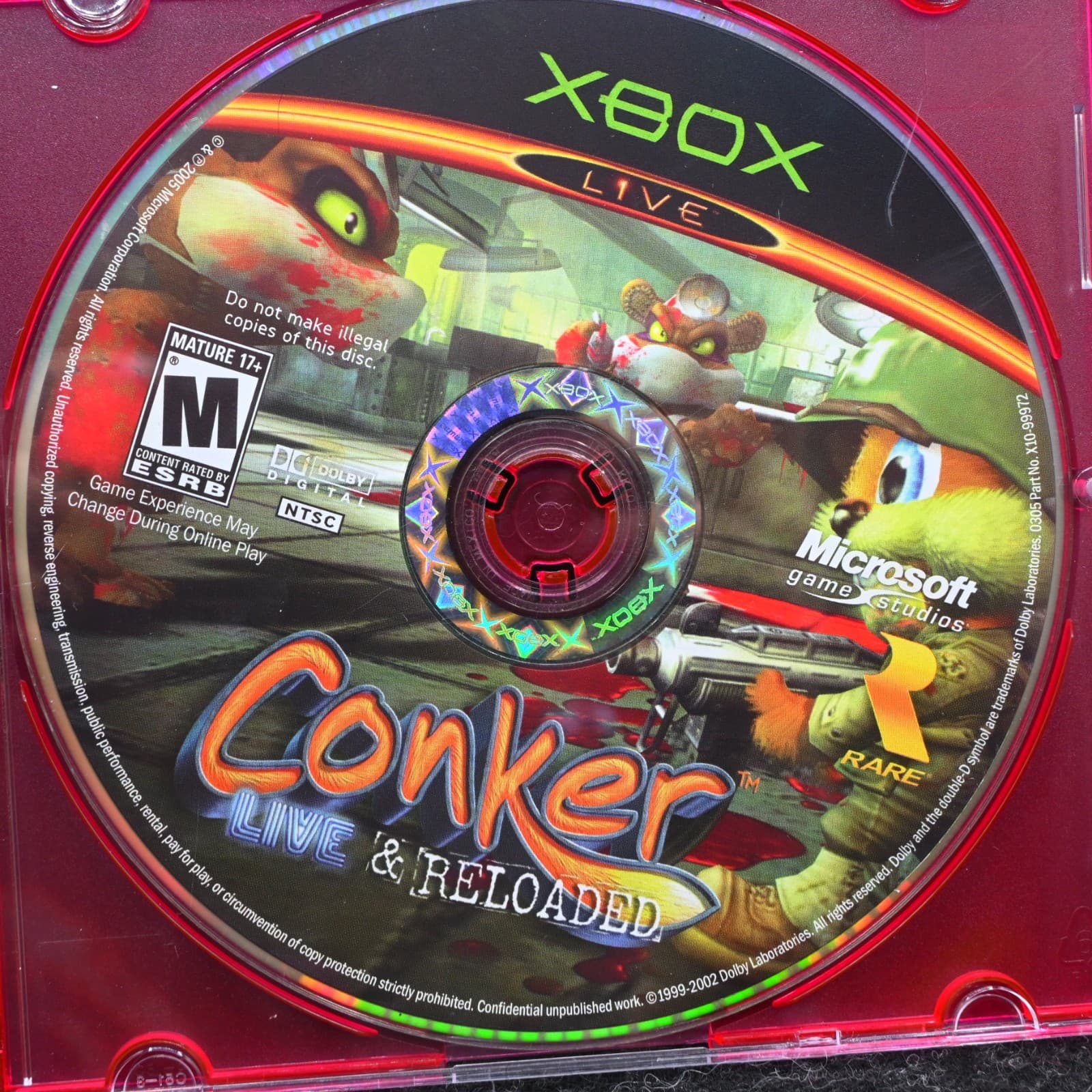 Conker: Live & Reloaded Microsoft Xbox 2005 Game Disc Only Tested Works - Thumbnail 2