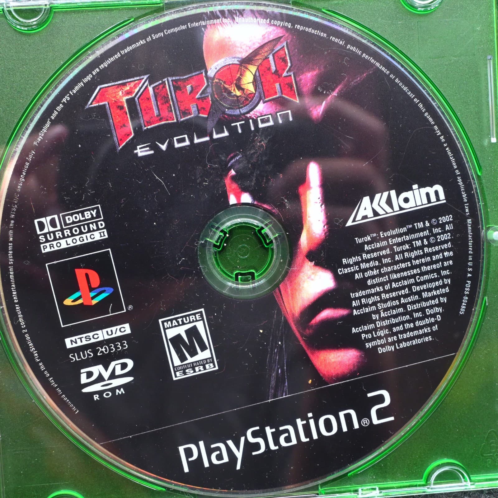 Turok: Evolution (Sony PlayStation 2, 2002) Disc Only Tested Working - Thumbnail 2